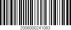 Código de barras (EAN, GTIN, SKU, ISBN): '2006000241083'