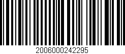 Código de barras (EAN, GTIN, SKU, ISBN): '2006000242295'