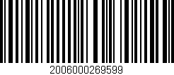 Código de barras (EAN, GTIN, SKU, ISBN): '2006000269599'