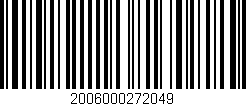 Código de barras (EAN, GTIN, SKU, ISBN): '2006000272049'
