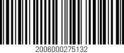 Código de barras (EAN, GTIN, SKU, ISBN): '2006000275132'