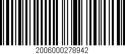 Código de barras (EAN, GTIN, SKU, ISBN): '2006000278942'