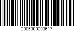 Código de barras (EAN, GTIN, SKU, ISBN): '2006000280617'
