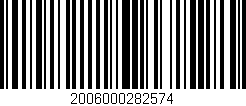 Código de barras (EAN, GTIN, SKU, ISBN): '2006000282574'