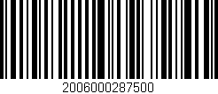 Código de barras (EAN, GTIN, SKU, ISBN): '2006000287500'