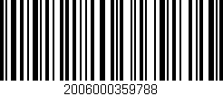 Código de barras (EAN, GTIN, SKU, ISBN): '2006000359788'