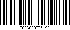 Código de barras (EAN, GTIN, SKU, ISBN): '2006000376198'