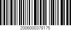 Código de barras (EAN, GTIN, SKU, ISBN): '2006000379175'