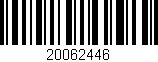 Código de barras (EAN, GTIN, SKU, ISBN): '20062446'