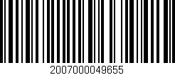 Código de barras (EAN, GTIN, SKU, ISBN): '2007000049655'