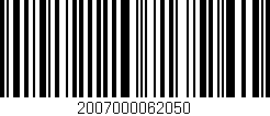 Código de barras (EAN, GTIN, SKU, ISBN): '2007000062050'