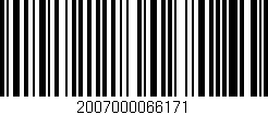 Código de barras (EAN, GTIN, SKU, ISBN): '2007000066171'