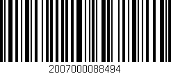 Código de barras (EAN, GTIN, SKU, ISBN): '2007000088494'