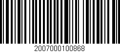 Código de barras (EAN, GTIN, SKU, ISBN): '2007000100868'