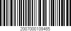 Código de barras (EAN, GTIN, SKU, ISBN): '2007000109465'