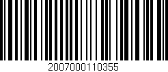 Código de barras (EAN, GTIN, SKU, ISBN): '2007000110355'