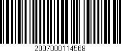 Código de barras (EAN, GTIN, SKU, ISBN): '2007000114568'