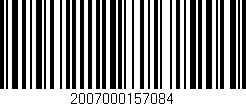 Código de barras (EAN, GTIN, SKU, ISBN): '2007000157084'