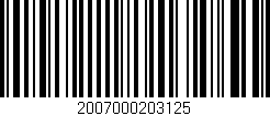 Código de barras (EAN, GTIN, SKU, ISBN): '2007000203125'