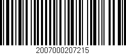 Código de barras (EAN, GTIN, SKU, ISBN): '2007000207215'