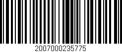 Código de barras (EAN, GTIN, SKU, ISBN): '2007000235775'