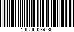Código de barras (EAN, GTIN, SKU, ISBN): '2007000264768'