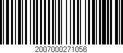 Código de barras (EAN, GTIN, SKU, ISBN): '2007000271056'