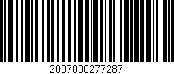 Código de barras (EAN, GTIN, SKU, ISBN): '2007000277287'