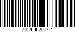 Código de barras (EAN, GTIN, SKU, ISBN): '2007000288771'