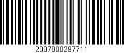 Código de barras (EAN, GTIN, SKU, ISBN): '2007000297711'