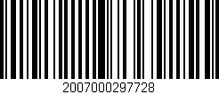 Código de barras (EAN, GTIN, SKU, ISBN): '2007000297728'