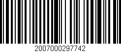 Código de barras (EAN, GTIN, SKU, ISBN): '2007000297742'