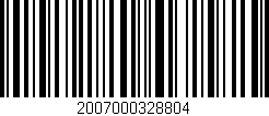 Código de barras (EAN, GTIN, SKU, ISBN): '2007000328804'