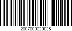Código de barras (EAN, GTIN, SKU, ISBN): '2007000328835'