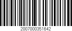 Código de barras (EAN, GTIN, SKU, ISBN): '2007000351642'