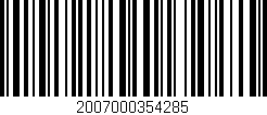 Código de barras (EAN, GTIN, SKU, ISBN): '2007000354285'