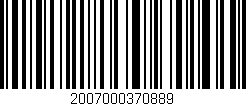 Código de barras (EAN, GTIN, SKU, ISBN): '2007000370889'
