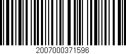 Código de barras (EAN, GTIN, SKU, ISBN): '2007000371596'