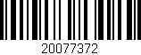 Código de barras (EAN, GTIN, SKU, ISBN): '20077372'