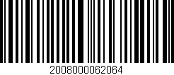 Código de barras (EAN, GTIN, SKU, ISBN): '2008000062064'