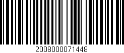 Código de barras (EAN, GTIN, SKU, ISBN): '2008000071448'
