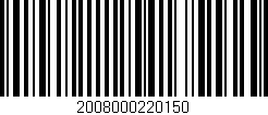 Código de barras (EAN, GTIN, SKU, ISBN): '2008000220150'