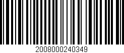 Código de barras (EAN, GTIN, SKU, ISBN): '2008000240349'