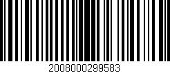 Código de barras (EAN, GTIN, SKU, ISBN): '2008000299583'