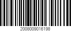 Código de barras (EAN, GTIN, SKU, ISBN): '2008009016198'