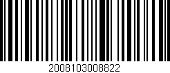 Código de barras (EAN, GTIN, SKU, ISBN): '2008103008822'
