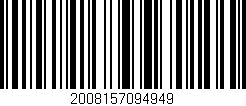 Código de barras (EAN, GTIN, SKU, ISBN): '2008157094949'