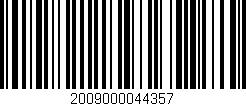 Código de barras (EAN, GTIN, SKU, ISBN): '2009000044357'