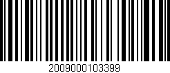 Código de barras (EAN, GTIN, SKU, ISBN): '2009000103399'