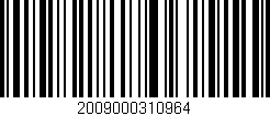 Código de barras (EAN, GTIN, SKU, ISBN): '2009000310964'
